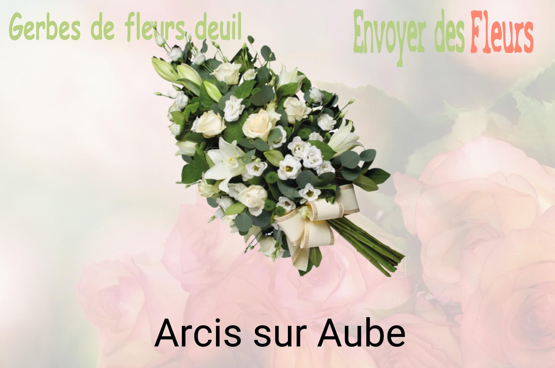 Gerbe de fleurs de deuil livrée à Arcis-sur-Aube